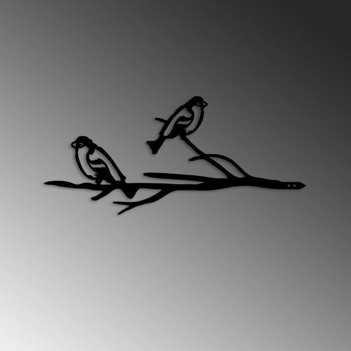Aberto Design Bird On The Branch 08 - Negro